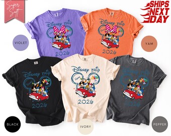 Custom Disney Trip 2026 T-Shirt, Disney Trip Shirt, Disney Family Vacation Shirt, Disney Family Matching T-Shirt, Comfort Color Tee