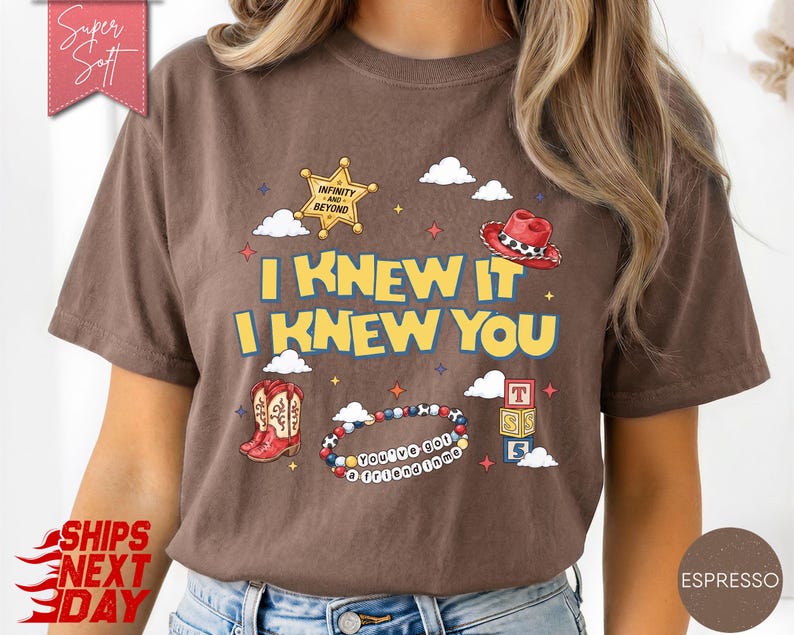 I Knew It I Knew You T-Shirt, Friendship Bracelet Tee, Western Cowgirl Graphic Shirt image 11