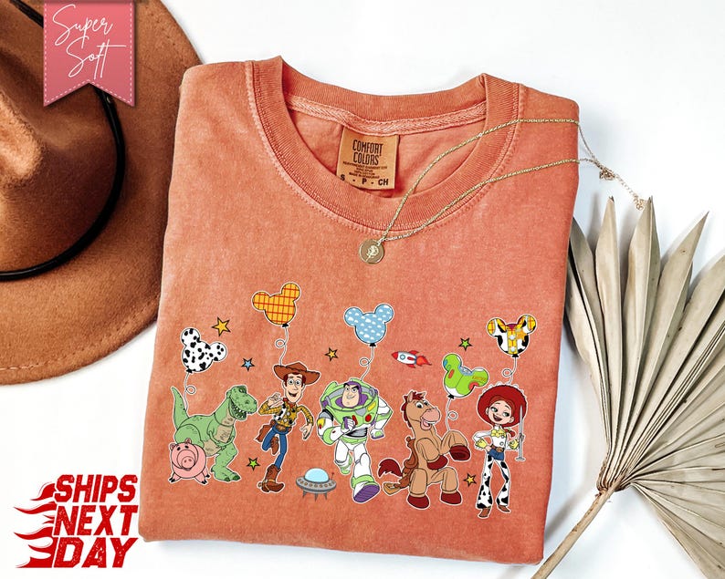 Comfort Colors® Disney Toy Story Balloons T-Shirt, Disney World Toy Story Shirt, Toy Story Disney Family Tee image 6