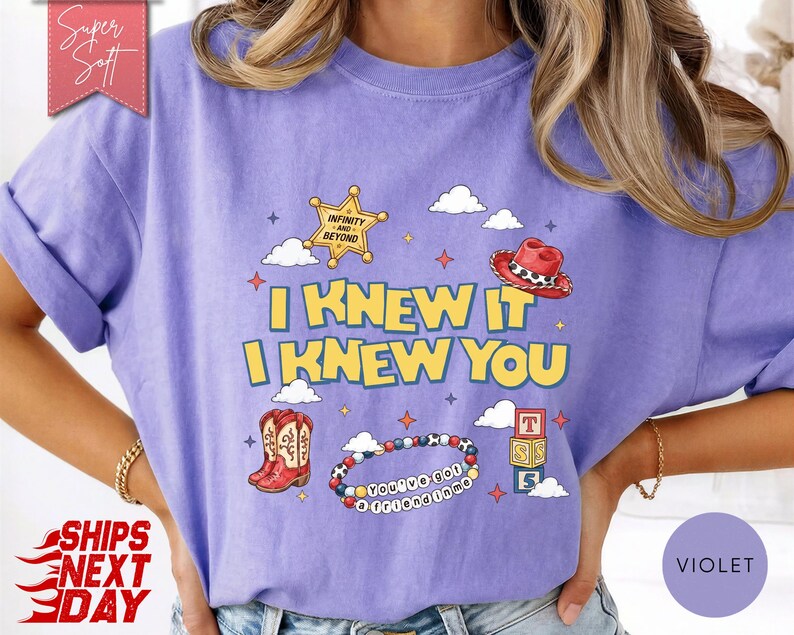 I Knew It I Knew You T-Shirt, Friendship Bracelet Tee, Western Cowgirl Graphic Shirt image 6