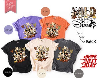 Disney Animal Kingdom Trip, Comfort Color Wild About Disney T-Shirt, Disney Animal Kingdom Family Safari Tee