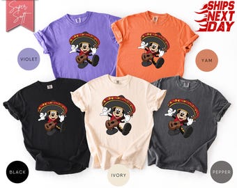 Mickey Shirt, Comfort Colors Mickey Disney Mickey Mexico T-Shirt, Disney Mexico Shirt