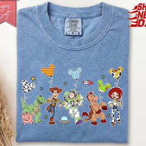 Comfort Colors® Disney Toy Story Balloons T-Shirt, Disney World Toy Story Shirt, Toy Story Disney Family Tee image 7