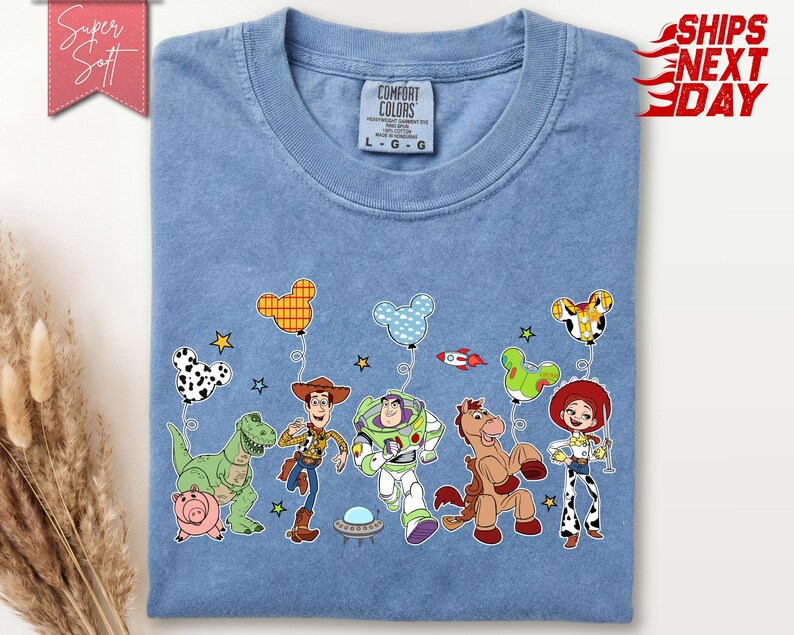 Comfort Colors® Disney Toy Story Balloons T-Shirt, Disney World Toy Story Shirt, Toy Story Disney Family Tee image 7