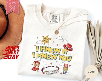 I Knew It I Knew You T-Shirt, Friendship Bracelet Tee, Western Cowgirl Graphic Shirt