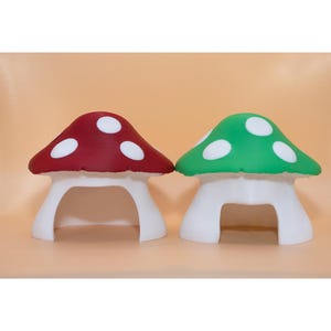 Mushroom Reptile Hide for Bearded Dragon, Gecko Lizard, Snake, Tarantula, Rodent | Cute Terrarium Décor | 3D Printed Small Animal Habitat