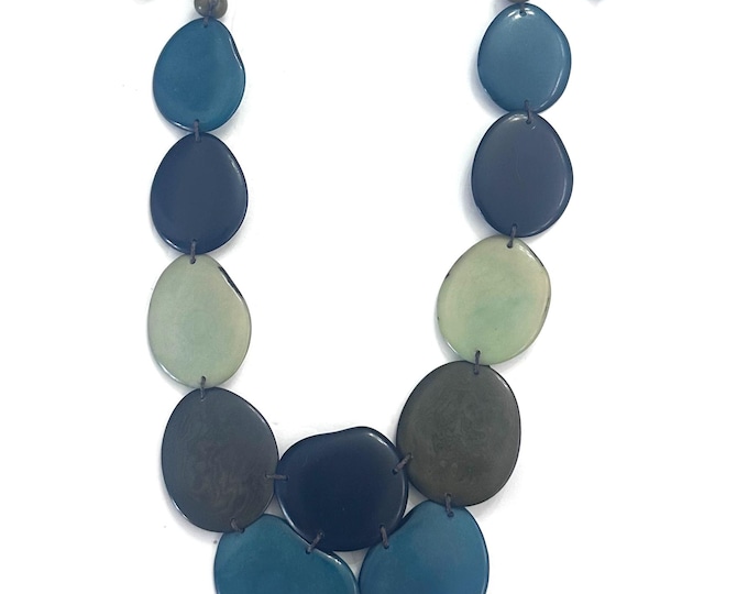 Handmade Tagua Nut Necklace: Vegetable Ivory, Eco-Friendly Statement Jewelry