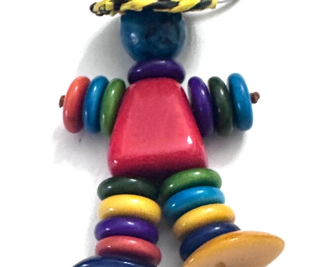 Colored Tagua Keychain, Tagua Accessories, Little Man