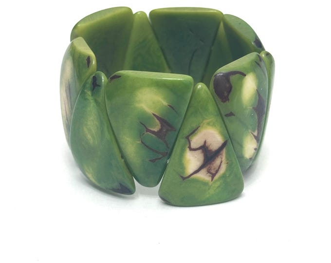 Tagua Bracelet - Eco-friendly Jewelry- Eco-Fashion- Boho Style/ Bohemian/ Folk