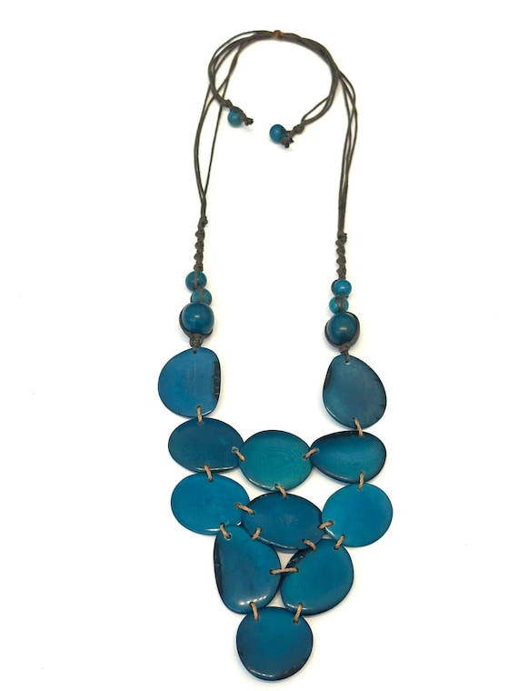 Tagua Nut Necklace/ Boho/ Tribal/ Accessories