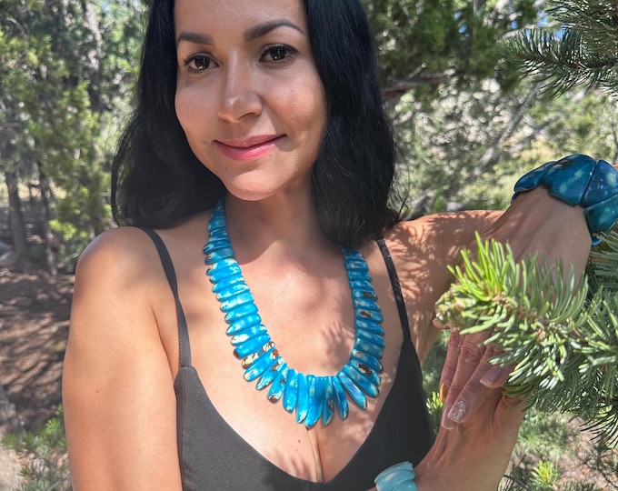Tagua Bib Necklace/ Tagua Necklace / Tagua Jewelry/ Boho Necklace /Statement Necklace/ Boho/ Bohemian / Folk