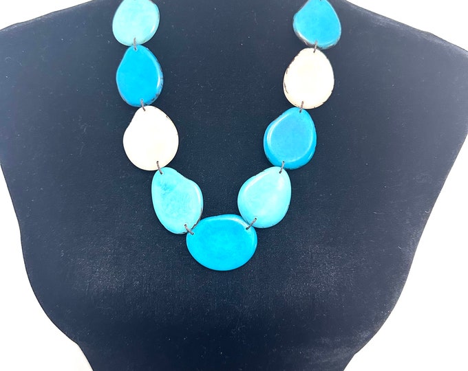 Tagua Nut Necklace/ Vegetable Ivory/ Eco-Fashion Jewelry/ Eco-Friendly Jewelry/ Bold Jewelry/ Statement Jewelry