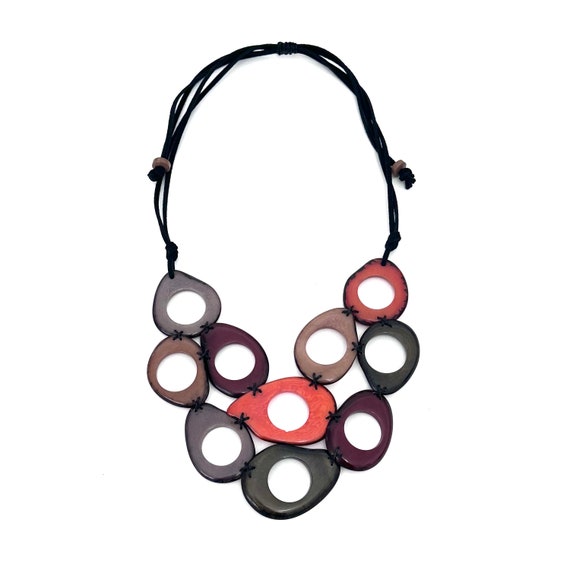 Tagua Nut Necklace/ Vegetable Ivory/ Eco-Friendly Jewelry, Sustainable Fashion
