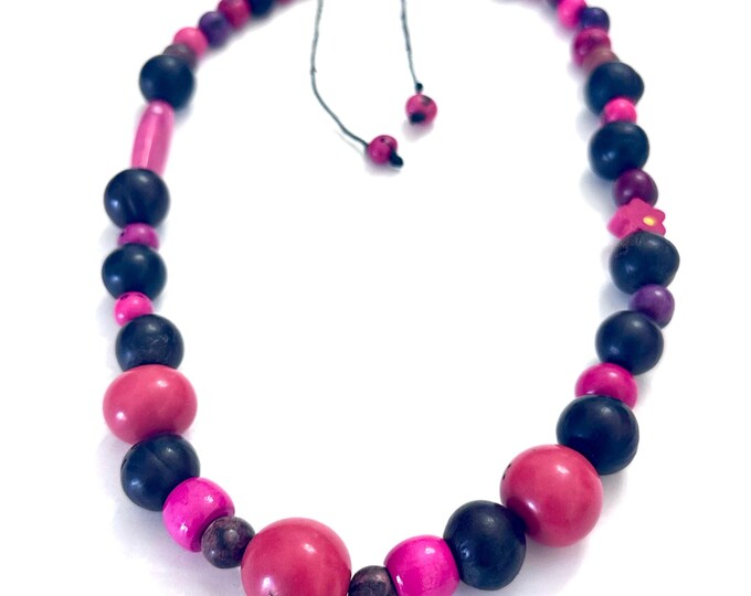 Multi-Seed Necklace, Ecofriendly Jewelry. Organic Jewelry