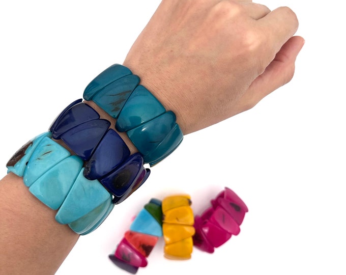 Tagua Nut Bracelets, tagua bracelet, boho jewelry, bohemian, folk
