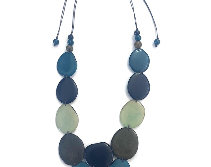 Tagua Nut Necklace/ Vegetable Ivory/ Eco-Fashion Jewelry/ Eco-Friendly Jewelry/ Bold Jewelry/ Statement Jewelry