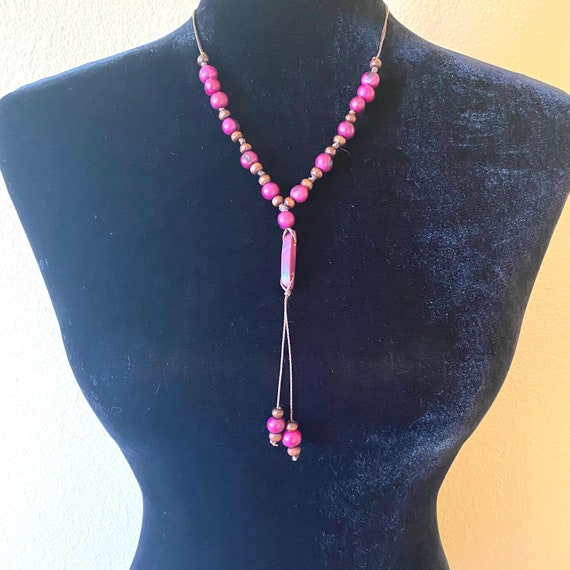 Adjustable Tagua/ Açaí Necklace - Eco-friendly Jewelry- Eco-Fashion- Boho Style/ Bohemian/ Hippie necklace