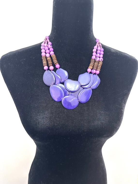 Tagua Nut & Acai Seed Necklace/ Vegetable Ivory, Eco Friendly Jewelry, Sustainable Jewelry