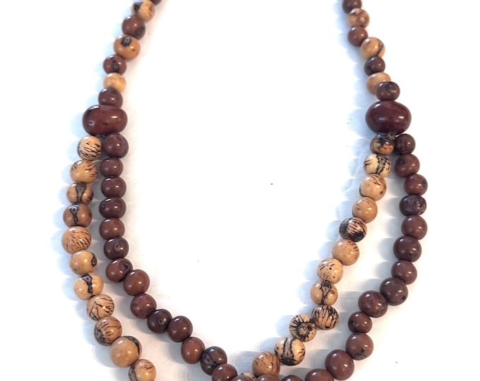 Acai Seed Necklace / Eco-frirendly/ Eco-fashion/ Boho, Mother's Day