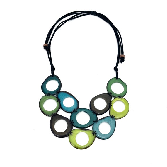 Tagua Nut Necklace/ Vegetable Ivory/ Eco-Friendly Jewelry, Sustainable Fashion