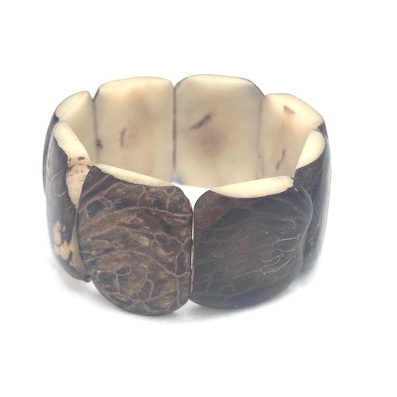 Spotted Tagua Bracelet - Eco-friendly Jewelry -  Eco-Fashion- Boho - Bohemian