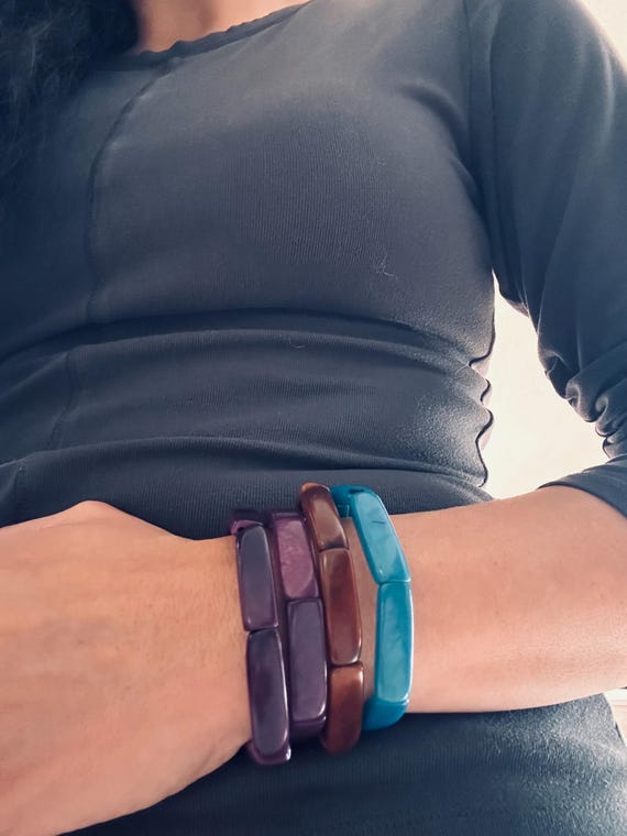 Polished Tagua Nut Bracelet/ Bangle - Eco-Friendly - Boho- Bohemian- Sustainable Fashion