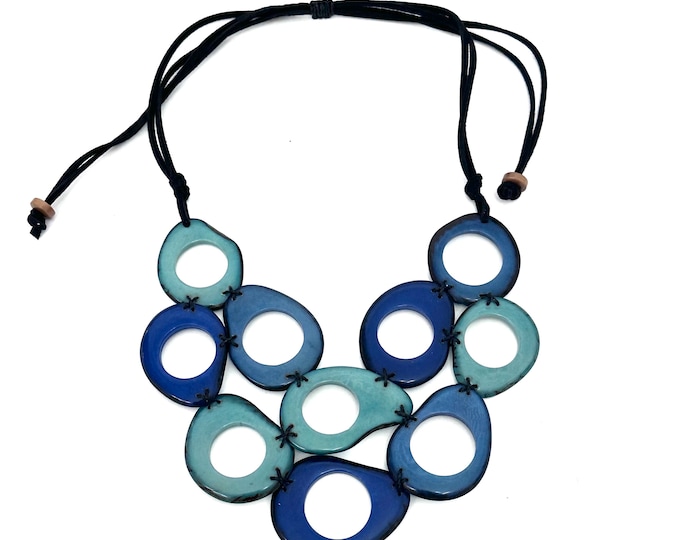 Tagua Nut Necklace/ Vegetable Ivory/ Eco-Friendly Jewelry, Sustainable Fashion