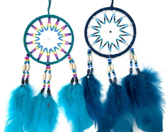 4.5" Medium Size Multicolored Dreamcatcher (Choose color)