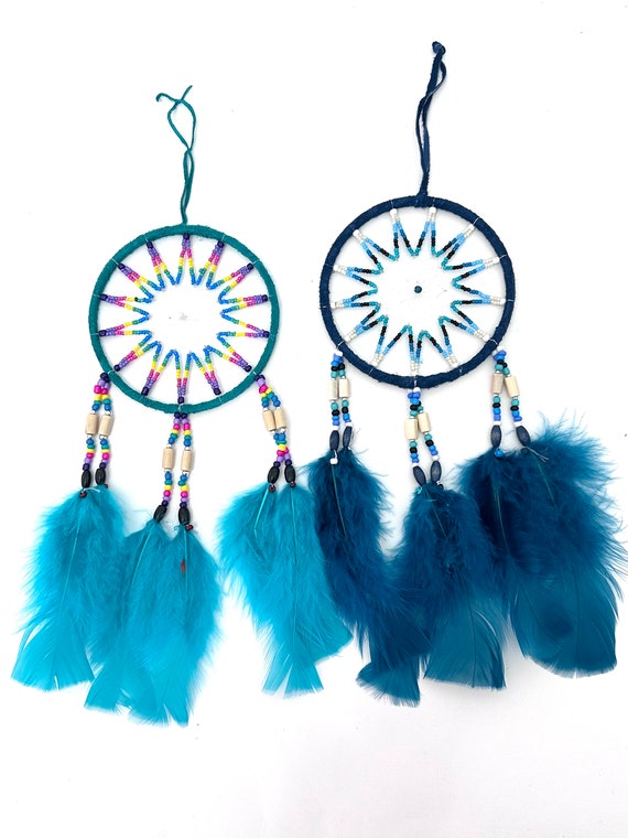 4.5" Medium Size Multicolored Dreamcatcher (Choose color)