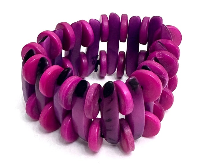 Tagua Bead Bracelet/ Tagua nut jewelry