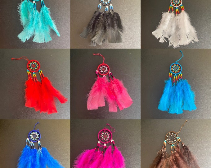 2" Small Multicolored Dreamcatcher (Choose color)
