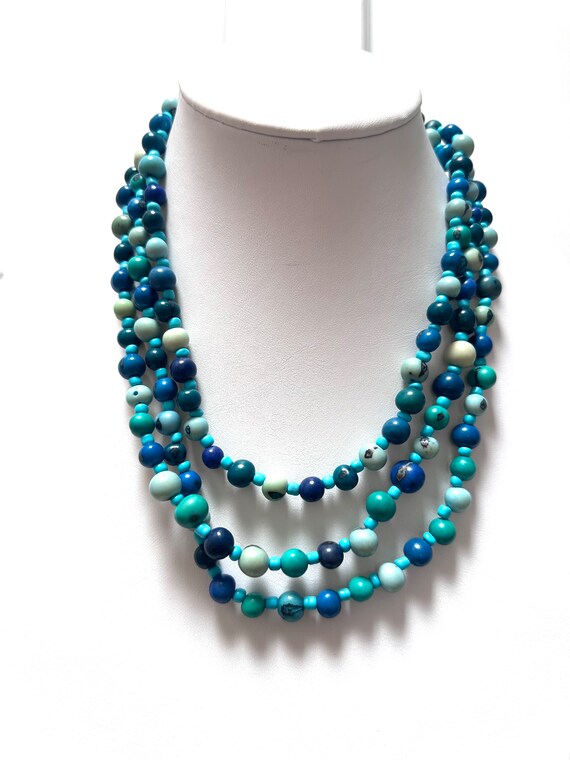 Acai Seed Beaded Necklace, Ecofriendly Boho Jewelry