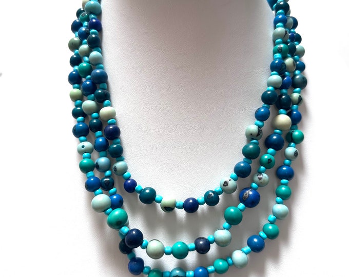 Acai Seed Long Strand Necklace / Ecofriendly and Ecofashion Jewelry, Boho Jewelry, Boho chic