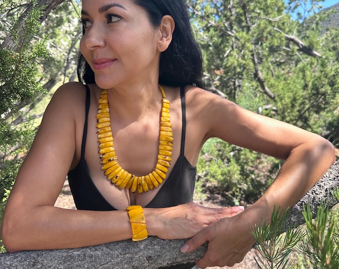 Tagua Bib Necklace/ Tagua Necklace / Tagua Jewelry/ Boho Necklace /Statement Necklace/ Boho/ Bohemian / Folk