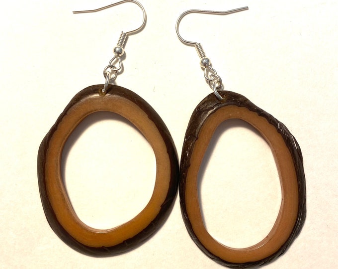 Tagua Earrings- Eco-Friendly Jewelry, Boho chic