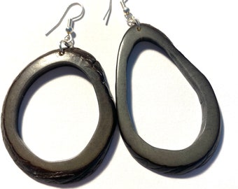 Tagua Earrings- Eco-Friendly Jewelry, Boho chic