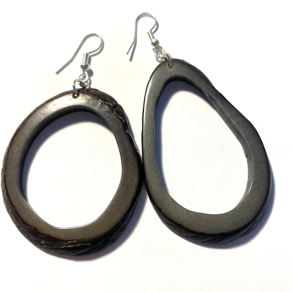 Tagua Earrings- Eco-Friendly Jewelry, Boho chic