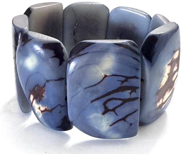 Spotted Tagua Bracelet - Eco-friendly Jewelry -  Boho - Bohemian