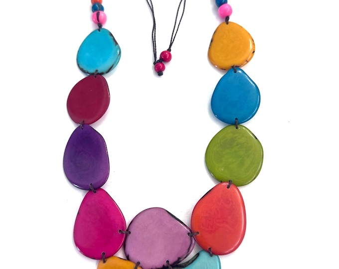 Tagua Nut Necklace/ Boho/ Tribal/ Accessories