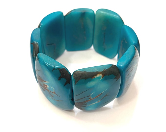 Spotted Tagua Bracelet - Eco-friendly Jewelry -  Boho - Bohemian