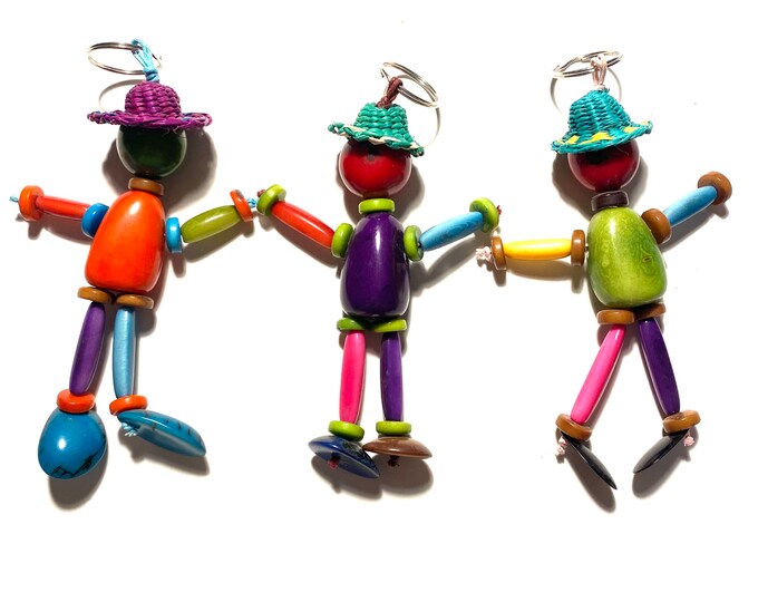 Colored Tagua Keychain
