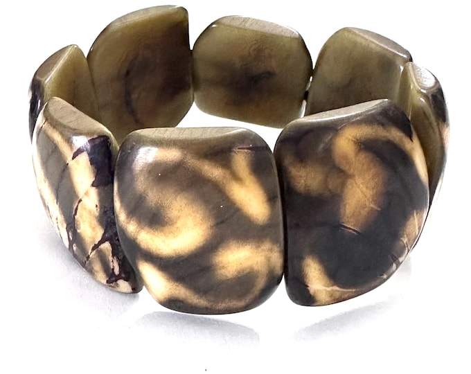 Spotted Tagua Bracelet - Eco-friendly Jewelry -  Boho - Bohemian