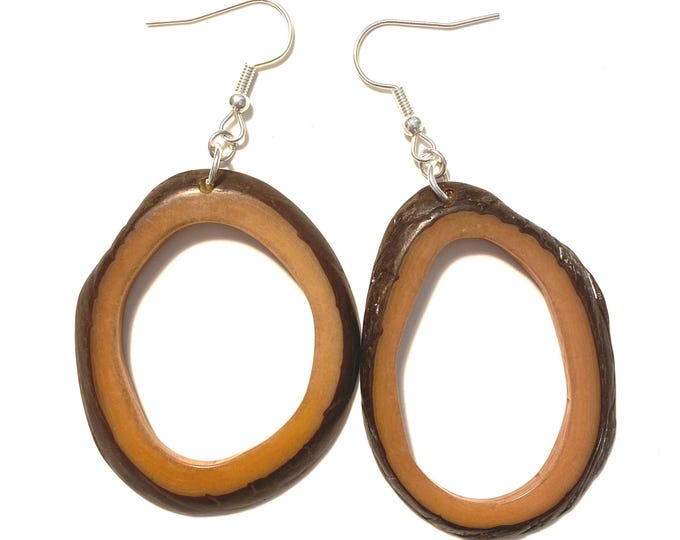 Tagua Earrings- Eco-Friendly Jewelry, Boho chic