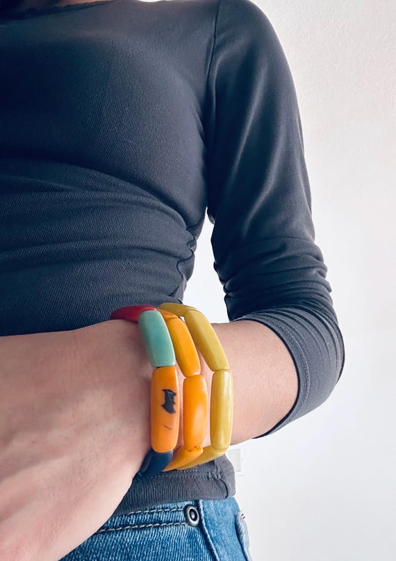 Polished Tagua Nut Bracelet/ Bangle - Eco-Friendly - Boho- Bohemian- Sustainable Fashion