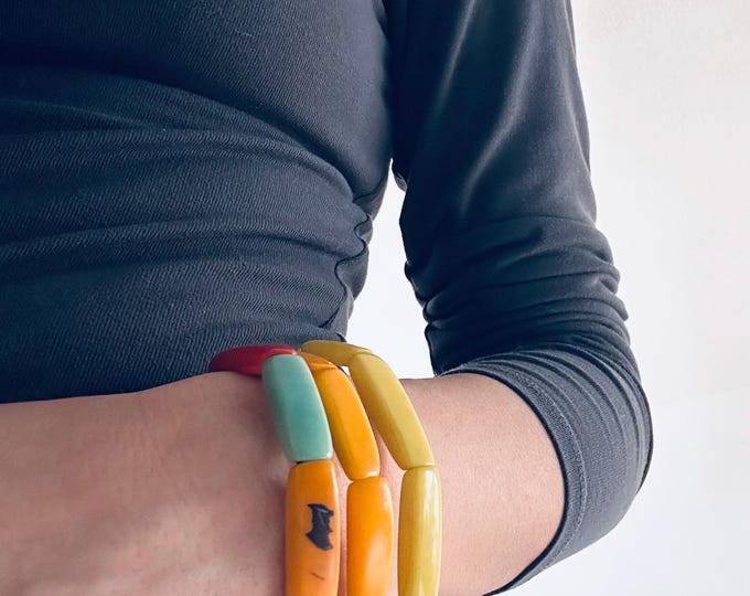 Polished Tagua Nut Bracelet/ Bangle - Eco-Friendly - Boho- Bohemian- Sustainable Fashion