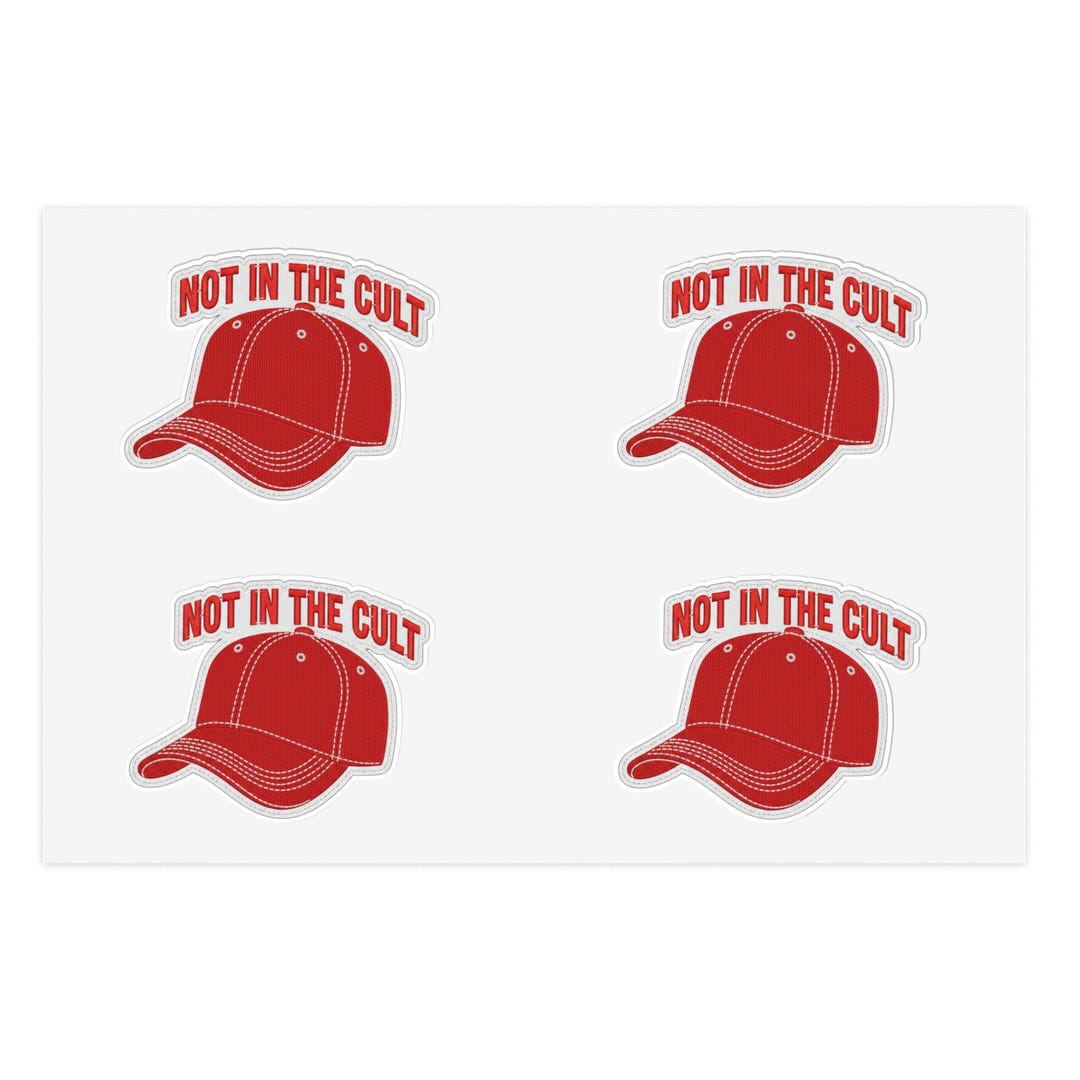 Not in the Cult Red Hat Sticker Sheet | Sticker Sheets - Etsy