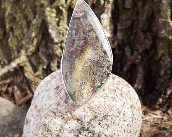 Garden Quartz Ring- Spring Ring- Floral Jewelry- Nature Ring-  Sterling Silver Statement Ring by RedPaw