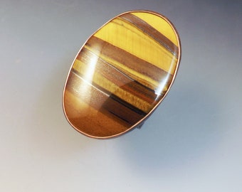 Tiger's Eye Copper Ring