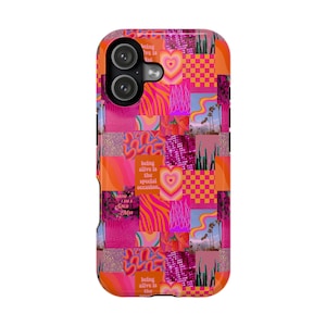 Dopamine Collage Plone Case | Trendy Phone Case | Phone Accessories| Pink Phone Case