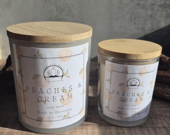 Świeca zapachowa Peaches and Cream, różne rozmiary